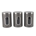 thumbnail image 2 of Stainless Steel Airtight Canisters Coffee Storage, Large Capacity Food Grade Container with Visible Window for Coffee Beans Multifunctional Kitchen Canister Set, 2 of 7