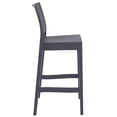 thumbnail image 2 of Compamia Siesta Maya Resin Barstool - Set of 1, Dark Gray, 2 of 7