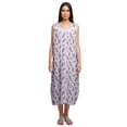 thumbnail image 1 of Moomaya Womens Lace Border Sleepwear For Ladies Button Placket Nightdress, 1 of 5