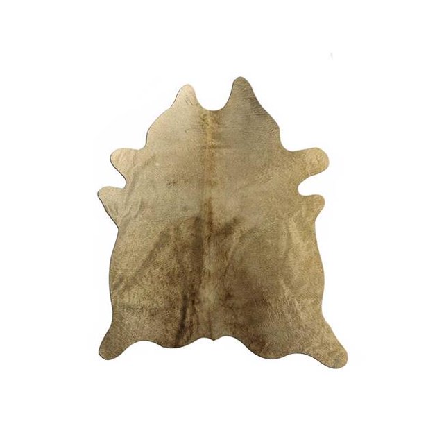HomeRoots Decor 328305 6 x 7 in. Natural Cowhide Area Rug, Taupe
