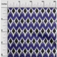 thumbnail image 1 of oneOone Viscose Chiffon Fabric Geometric Ikat Decor Fabric Printed BTY 42 Inch Wide, 1 of 4