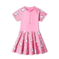 thumbnail image 1 of Girls Rash Guard Swimming Bathing Suit Floral Printing Long Sleeve Sun Protection Bathing Suits 8-9 Years Girl Fashion, 1 of 9