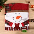 thumbnail image 5 of stanreset Christmas Decorations Santa Claus Snowman Elk Portable Chair Cover Protector Slipcover Protective Sleeve for Home Theme Party Snowman, 5 of 5