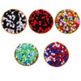 thumbnail image 4 of Decodeary 300pack/lot Multicolor Pom Poms Choice For DIY Crafts Projects Cozy And Soft red black 10mm 1Set, 4 of 6
