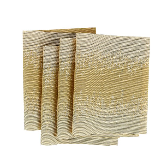 4/6pcs Heat Insulated Placemats Anti-slip Washable PVC Table Mats