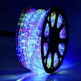 thumbnail image 1 of DELight 150Ft Rope Lights 1620 LED Outdoor String Lights Cuttable 2 Wire Waterproof Decorative RGBY Lighting for Deck Patio Backyards Garden Halloween Christmas Decorations, 1 of 7