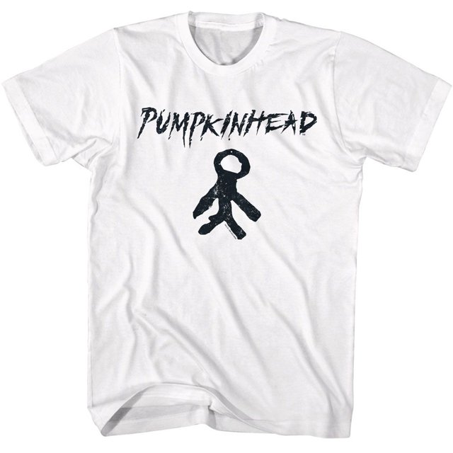 Pumpkinhead T-Shirt Blanc pour Adulte avec Breloque et Logo 3TG