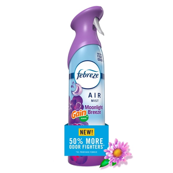 Febreze Air, Air Freshener Spray, Odour Fighting Room Spray, Gain Moonlight Breeze, 1ct