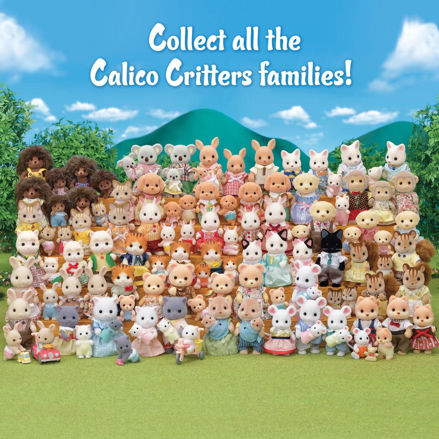 Famille Marshmallow Mouse de Calico Critters, ensemble de 4 poupées figurines à collectionner
