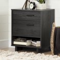thumbnail image 1 of South Shore Fynn Nightstand with Drawers and Cord Catcher for Child, in Gray Oak, 1 of 11