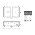 thumbnail image 3 of ToughBuilt StackTech Lockable Tool Box, Durable Plastic Storage Organizer, Black, 3 of 12