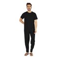 thumbnail image 1 of Inkmeso Solid Nightwear Set For Mens Tshirt And Pants Pajama Set Short Sleeve Pjs Loungewear Set, 1 of 8