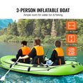 thumbnail image 2 of KFFKFF Blow-Up Boat, Inflatable Vessel for 5 People, Durable PVC Compact Raft Kayak, 45.6" Aluminum Paddles, Efficient Inflation Pump, Rod Storage, and Dual Seats, 1100 lb Load Limit for Adults, 2 of 9
