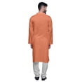 thumbnail image 3 of Atasi Kurta Pyjama Uni pour Hommes à Col Mandarin Kurta Pyjama Ethnique, 3 of 5
