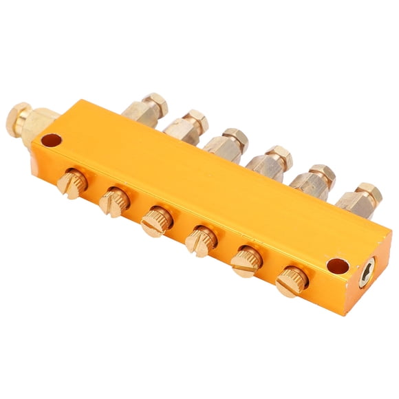 Distributeur d'Huile en Laiton Réglable, Vanne de Séparation de Piston de Lubrification Usinage CNC Système de Lubrification Moulage sous Pression Séparateur d'Huile Réglable Distributeur d'Huile en Laiton Distributeur d'Huile Réglable