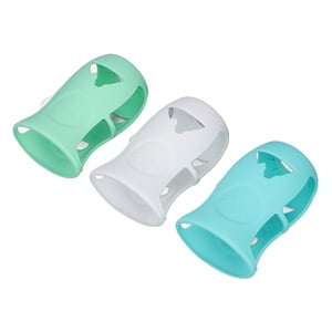 240ml Baby Bottle Silicone Sleeve  Shatter Proof Soft Silicone Cover for Glass Baby Bottles 8 Oz  with Insulation and   Washable Dishwasher Safe