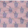 thumbnail image 4 of oneOone Organic Cotton Poplin Twill Fabric Turtle Block Print Sewing Fabric BTY 42 Inch Wide, 4 of 4