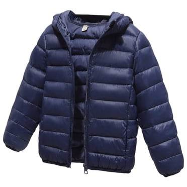Splozh Toddler Baby Winter Coat Boys Girls Kids Winter Coat Girls Jacket Baby Warm Winter Coats Boys Packable Outerwear for School and Outdoor Activities Navy,5-6 Years