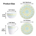 thumbnail image 2 of Ensemble de Vaisselle 16 Pcs, Service pour 4, Ensemble de Vaisselle en Porcelaine Ronde, 2 of 5