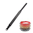 thumbnail image 4 of Spiked Pu Leather Dog Collar Soft Funny Mushrooms Rivet Spike Studded Puppy Adjustable Outdoor Dog Collars for Small Medium Large Dogs Cats, 4 of 5