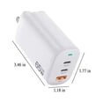 thumbnail image 2 of 65W GaN USB-C Wall Charger PD 3.0 Fast Charging Adapter with Foldable Plug for Smartphones Tablets Laptops, 2 of 6