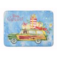 thumbnail image 1 of Merry Christmas Bloodhound Bath Mat Machine Washable  Anti-fatigue Memory Foam K, 1 of 4