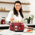 thumbnail image 4 of Westinghouse 4 Slice Toaster - Red, 4 of 9