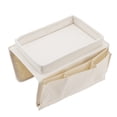 thumbnail image 2 of Couch Arm Table, Washable Sofa Tray Durable  For Office Beige, 2 of 8
