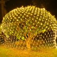thumbnail image 3 of Estbridge Halloween/Christmas Net Lights Outdoor  6.6FT x 6.6FT 144 LED Fairy String Light with 8 Lighting Modes  Connectable Light for Garden Tree Bushes  Holiday Wedding Party Decoratio, 3 of 6