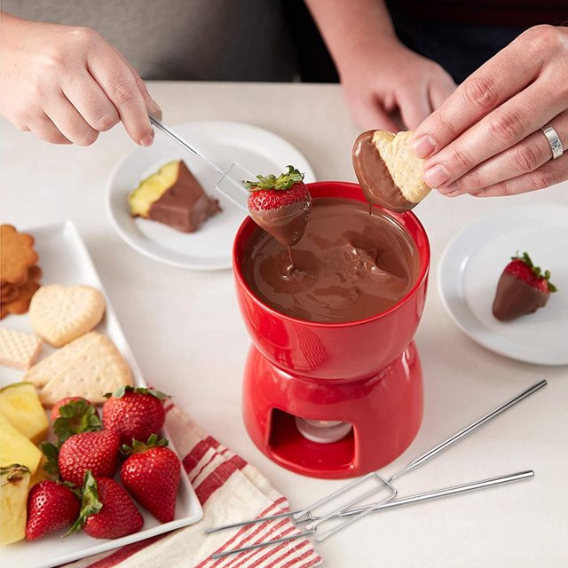 Thinsony 3piece DIY Chocolates Cutlery Set Durable For Candy Fondue And Baking Candy Fondue Fork Easy
