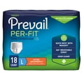 thumbnail image 1 of Prevail Per-Fit sous-Vêtements de Protection pour Adultes, Grand, Absorption Accrue, 72 Unités, 1 of 6