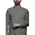 thumbnail image 3 of Atasi Ensemble Kurta-Pyjama Long en Coton pour Hommes, Kurta-Pyjama Décontracté de Designer, Vêtements, 3 of 3