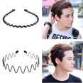 thumbnail image 4 of Man Hair Hoop, 6 Styles Non Slip Metal Portable Practical 6Pcs Hair Band  For Skincare For Gym, 4 of 7