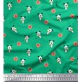 thumbnail image 1 of Soimoi Poly Georgette Fabric Floral & Dog Cartoon Print Fabric by The Yard 52 Inch Wide, 1 of 3