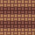 thumbnail image 1 of Ahgly Company Tapis d'Intérieur Lavable à la Machine, Carré, Transitionnel, Orange, Tapis de Zone, 6 Pieds Carré, 1 of 7