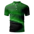 thumbnail image 2 of BOBOGOJP Polo pour Hommes Randonnée Séchage Rapide T-Shirts à Manches Courtes Piqué Polo à Col Jersey (Vert,3TG), 2 of 4