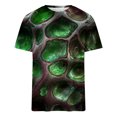 thumbnail image 4 of RKSTN Chemises pour Hommes Manches Courtes Décontractées Mode Col Rond Chandail à Enfiler T-Shirt Imprimé Hauts à Manches Courtes Chemises Hawaïennes pour Hommes, 4 of 5