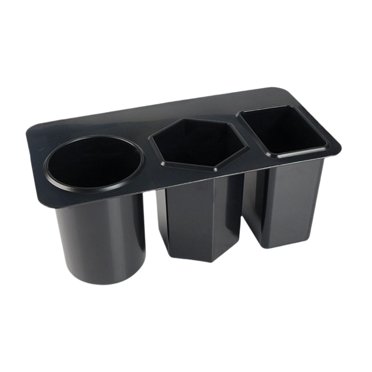 veasfak Rangement Latéral de Bureau Mode avec 3 Compartiments pour Pièce Robuste Commode Bureau Noir