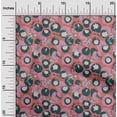 thumbnail image 2 of oneOone Cotton Flex Orange Fabric Asian Japanese Koi Fish with Abstract Flower Dress Material Fabric Print Fabric by The Yard 40 Inch Wide, 2 of 4
