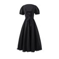 thumbnail image 5 of WEAIXIMIUNG Robes d'Été pour Filles Taille 12 Grandes Filles Robes à Volants Classique Manches Bouffantes Taille Empire Robe Longue, 5 of 5