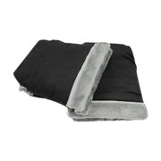 Lipstore 2Pcs Trolley Hand Muff Baby Carriage Hand Muff Thick for Handlebars Pushchair black