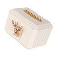 thumbnail image 1 of Baohd Napkin Paper Holder Deer Head Sculpture Tissue Box for Countertop White, 1 of 9