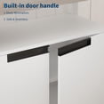 thumbnail image 4 of GloryStar 63-Inch Rustic TV Console Table for 55–70" TVs, Farmhouse Style Entertainment Center with 4-Door Cabinets & Open Shelf, Heavy-Duty Media Cabinet, 4 of 9