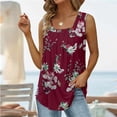 thumbnail image 1 of LSLJS Débardeurs pour Femmes T-shirt Ample Confortable à Col en V Imprimé Mode pour Femmes Blouse Sans Manches Hauts Décontractés, 1 of 5