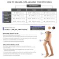 thumbnail image 2 of Truform Collants : 20 - 30 mmHg, Noir, Moyen, 2 of 7