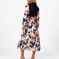 thumbnail image 4 of Ovzne Robes pour Femmes Robe d'Été pour Femmes Nouvelle Robe Imprimée Française à Manches Longues à Col Rond avec une Grande Robe d'Été à Manches Longues Imprimée Liquidation, 4 of 7
