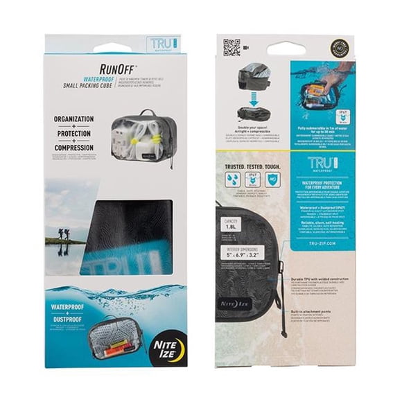 Nite Ize NIT-ROCS-09-R3 2020N RunOff Waterproof Small Packing Cube, Charcoal