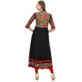 thumbnail image 2 of Bimba Kurti Anarkali Longue Évasée Noire pour Femme Kurta Blouse Classique Indienne-18, 2 of 5