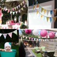 thumbnail image 4 of 33 Ft Vintage Flower Fabric Bunting Banner 36 Triangle Flag For Party Decor, 4 of 9