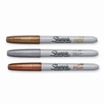 thumbnail image 2 of Sharpie Marqueurs Permanents Métalliques, Pointe Fine, Couleurs Assorties, Lot de 3, 2 of 5